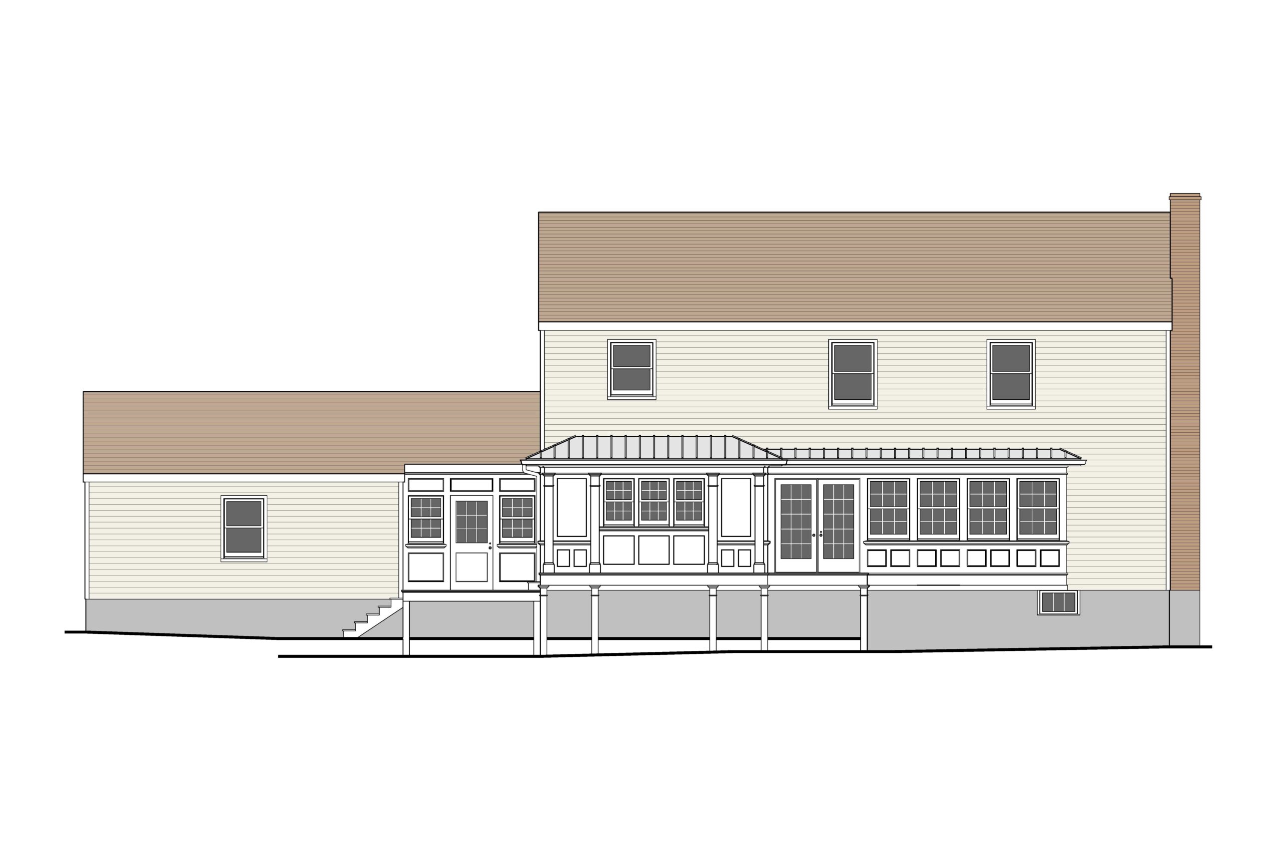 Accessibility Addition Proposed Rear Facade